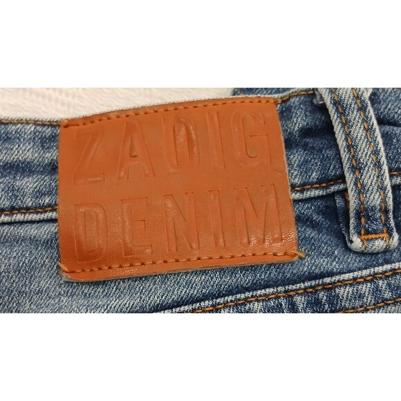 Zadig‎ & Voltaire Mamma  Denim Jeans, Light Blue, Size 25 - Picture 10 of 10